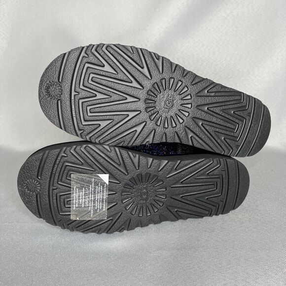 New Women's 7 UGG Boots Black Cosmos Sparkles Multi Glitter Classic Short - Picture 13 of 15